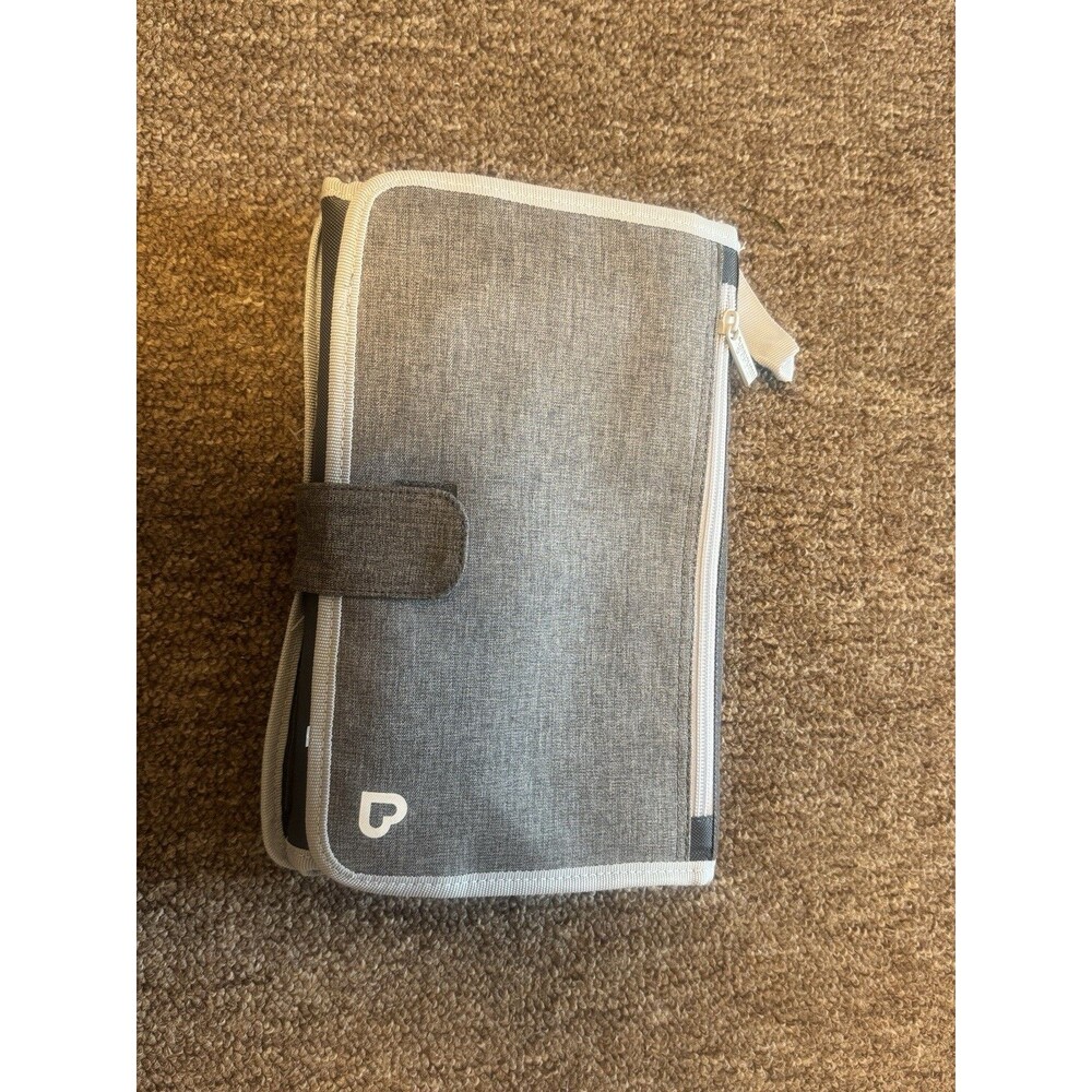 Munchkin GoChange Portable Diaper Changing Pad Gray Waterproof Travel MK0074